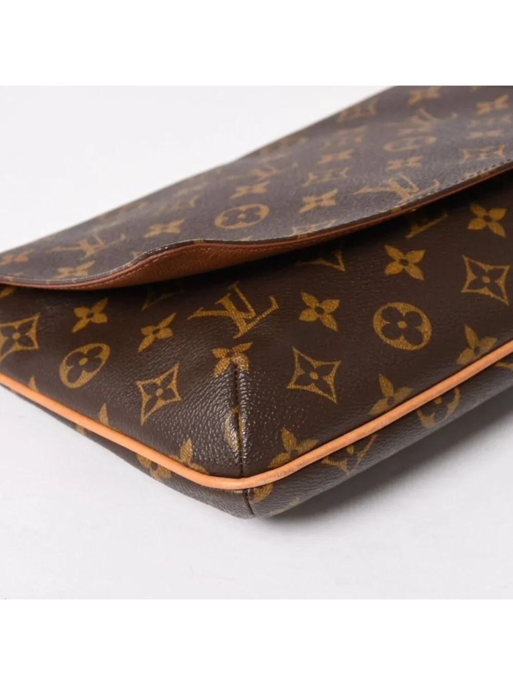 Louis Vuitton Musette Tango Shoulder Bag Monogram Canvas Brown Gold